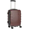 A brown suitcase with a retractable handle and wheels, shown against a white background. Produktbild-Vorschau