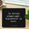 Mr. & Mrs. Panda Mauspad Spruch Bonusvater Herz - Schwarz - Produktbild-Vorschau 2