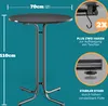 Casaria® Stehtisch Klappbar Outdoor Gastro Bistrotisch 2x Produktbild-Vorschau 6