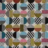 SCHÖNER LEBEN. Vorhang geometrisch Kreise weiß schwarz bunt Produktbild-Vorschau 5