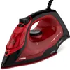 A red and black steam iron is presented at an angle against a white background. Anteprima dell’immagine prodotto