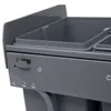 HOMCOM Poubelle cuisine coulissante encastrable 40L avec 3 Voir les images du produit 8