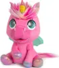 A pink plush unicorn toy is sitting on a white background. Podgląd zdjęcia produktu