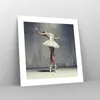 Poster - Poster ohne Rahmen - Ballerina Weiß Wand - 40x40 Produktbild-Vorschau 7