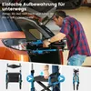 COSTWAY 2v1 skládací kolečkové křeslo a invalidní vozík se Náhled obrázku produktu 8