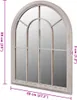 A mirror with dimensions indicated by measurement lines and text. Podgląd zdjęcia produktu