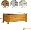 Blumenkasten aus Holz - Rechteckig Hellbraun 79x39x30cm - Produktbild-Vorschau 2