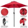 Yaheetech Sonnenschirm ø 230 cm Gartenschirm Knickbarer Produktbild-Vorschau 6