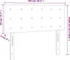Kopfteil Hellgrau 100x5x78/88 cm Samt , Kopfteile Design Produktbild-Vorschau 8
