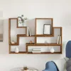 vidaXL Wandplank, wandmontage, gerecycled hout, 96 x 12 x Productafbeelding-voorbeeld 4