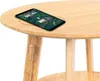 Beistelltisch aus Bambus-Holz mit Qi Ladestation für Produktbild-Vorschau 3