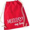 Huuraa Turnbeutel Mexico my love 12 Liter Classic Red Produktbild-Vorschau 1