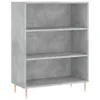 Bücherregal Betongrau 69,5x32,5x90 cm Holzwerkstoff Produktbild-Vorschau 1