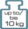 A graphic representing a weight or load capacity. Produktbild-Vorschau