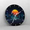 Wanduhr - Rund - Glasuhr - stadt modern - 30x30cm - Produktbild-Vorschau 4