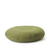 A round, lime green beanbag is shown from a side angle on a white background. Produktbild-Vorschau