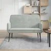 vidaXL Lavica svetlosivá 108x79x79 cm Velvet Náhľad obrázku produktu 2