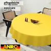 Tischdecke Textil-Optik UNI Gelb Rund 140cm Schnittkante Produktbild-Vorschau 4