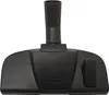 A black vacuum cleaner floor head with a hose attachment point is shown against a white background. Voir les images du produit