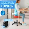 TRESKO sgabello rotante regolabile in altezza rosso 150 kg Anteprima dell’immagine prodotto 4