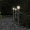 vidaXL Wegeleuchten 3 Stk. Silbern 110 cm Edelstahl Produktbild-Vorschau 3