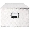 vidaXL Contenitore argento 100x55x37 cm alluminio Anteprima dell’immagine prodotto 4