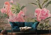 Muralo Vlies Fototapete FLAMINGOS Vögel Blumen Blätter Produktbild-Vorschau 9
