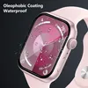 A close-up shot of an Apple Watch with a screen protector, showing water droplets on the screen. Produktbild-Vorschau