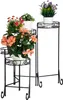Relaxdays Blumentreppe Metall, 5-stufig, rund, innen & Produktbild-Vorschau 1