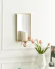 BELIANI Wand Kerzenhalter Gold aus Eisen mit Spiegel Modern Produktbild-Vorschau 4