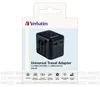 Adattatore da viaggio Verbatim Eu/Uk/Us2Xusb-A/Usb-C Pd 20W Anteprima dell’immagine prodotto 20