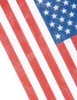 A close-up, angled view of a section of the American flag, showing red and white stripes and the blue field with white stars. Náhled obrázku produktu