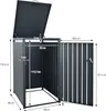 ML-Design 3-košový box na 3 koše, 240L 200x80x116,3 cm Náhled obrázku produktu 7