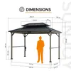 Zedernholz Gazebo Zupo - 360cm x 240cm, braun Produktbild-Vorschau 3