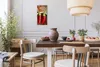 Wohnzimmer Leinwand Uhr Geräuschlos Küche 30x60 Paprika, Produktbild-Vorschau 3