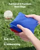 Hands holding bean bags with text overlays about the product. Produktbild-Vorschau