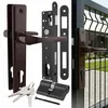 NATI Tor-Set – Brauner Griff 90, Schloss 90/22, Zylinder Produktbild-Vorschau 1