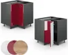 Meuble d'angle Vicco Fame-Line Rouge bordeaux Haute Voir les images du produit 5