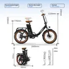 Onesport 20" Elektrofahrrad Pedelec, elektrisches Faltrad Produktbild-Vorschau 8