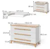 Fasciatoio Vitalispa Malia Bianco/Artisan 133.2 x 98 cm con Anteprima dell’immagine prodotto 2