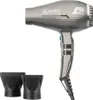 A professional studio shot of a hair dryer and two attachments against a white background. Náhled obrázku produktu