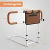 Skládací zábrana na postel pro seniory, nastavitelná šířka Náhled obrázku produktu 2