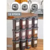 Gewürzbehälter Set 12x Stück mit Gewürzmühle mit Deckel Produktbild-Vorschau 3