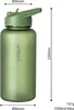 Trinkflasche 1L Sport Flasche Wasserflasche BPA frei grün Produktbild-Vorschau 4