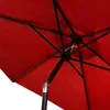 Aga Ombrellone da giardino inclinabile 250 cm Rosso Anteprima dell’immagine prodotto 3
