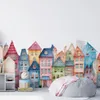 Wall sticker city view colorful houses - wall stickers for Produktbild-Vorschau 1
