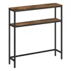 A narrow console table with two shelves against a white background. Produktbild-Vorschau