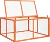Kaninchenstall 124x120x60 cm Massivholz Tanne Produktbild-Vorschau 3