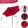 Clanmacy Sonnenschirm Ø2.7m inkl. LED Gartenschirm 360° Produktbild-Vorschau 2
