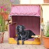 Hundestrandkorb - bene living - gestreift/rot - PE beige - Produktbild-Vorschau 11